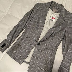 H&M plaid blazer